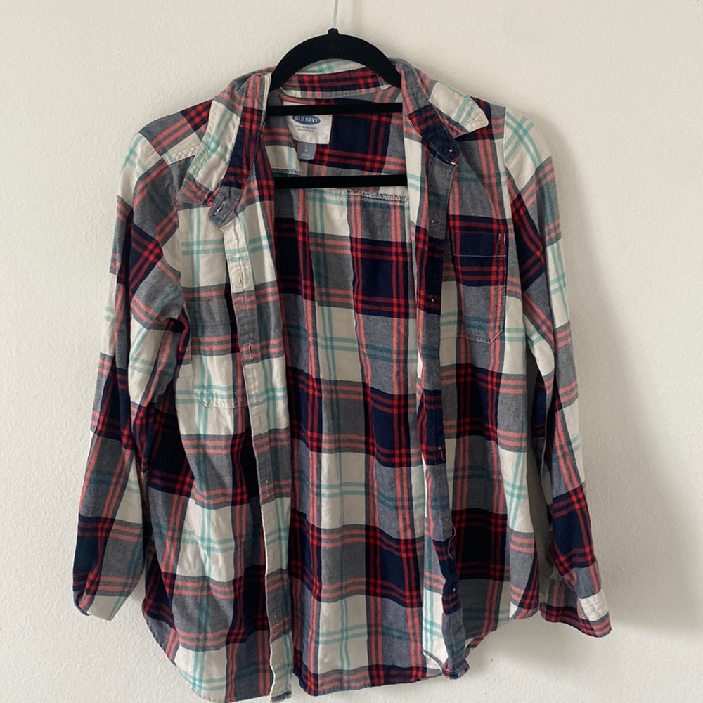 OLD NAVY red plaid flannel